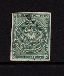 Chorlavi Stamps:  Ecuador Scott 5 F-VF Used