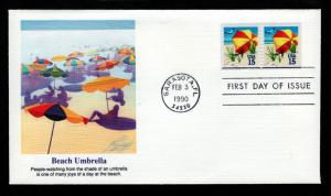 U.S. 1990 FDC Beach Umbrella!