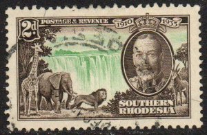 Southern Rhodesia Sc #34 Used