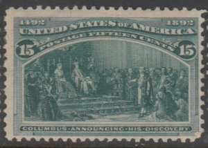 U.S. Scott Scott #238 Columbian Stamp - Mint Single