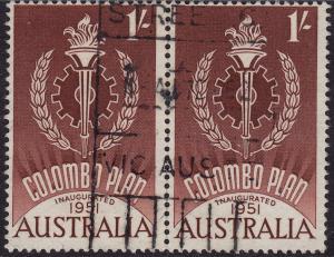 Australia - 1961 - Scott #340 - used pair - Colombo Plan