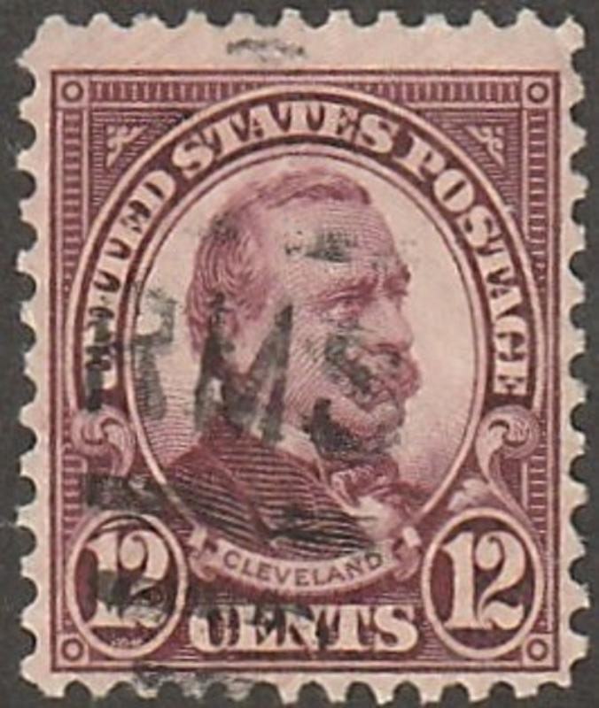 USA stamp,, Scott# 564, used, 12 cents, Perf 11, G. Cleveland, Brn Violet,  #842