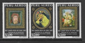 Peru C213-5 MNH Painting cpl. set  x 15 sets, vf. 2022 CV $ 55.50