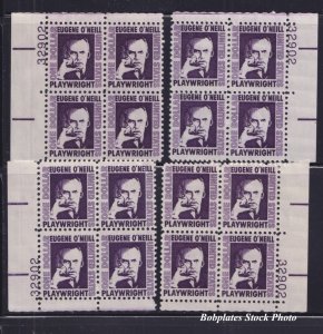 BOBPLATES #1294 O'Neill Match Set Plate Blocks MNH DCV=$50+ ~See Details...