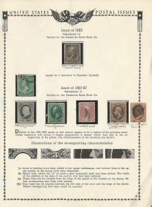 United States Collection 1881 to 1882, #205-209 Used