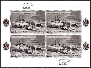 SVALBARD SPITSBERGEN 2022 AUSTRIA-HUNGARY NORTH POLE EXPEDITIONS MNH LOCAL STAMP