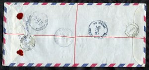 [c16[ - RHODESIA 1971 Registered Cover to CANADA. Hippo Stamp