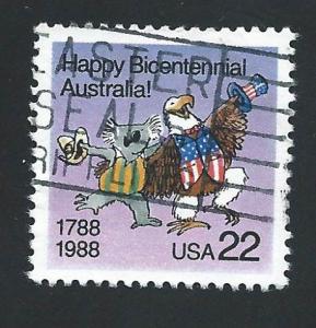 SC# 2370 - (22c) - Australia Bicentennial, used single