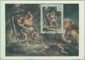 81269 - FRANCE - postal history - FDC MAXIMUM CARD - ART 1963 angels-