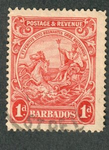 Barbados #167 used single