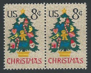 US # 1508 Christmas - Pair, MNH*-