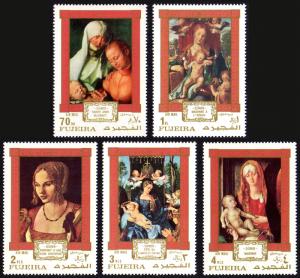 Fujeira Michel #662-666 set/5 mnh - 1970 Durer - Dürer - paintings - perf