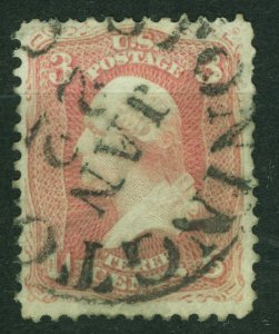 USA STAMP, 1861, George Washington 3c pink, SCOTT #64