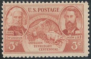 Scott: 964 United States - Oregon Territory Centennial - MNH