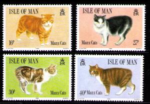 Isle of Man #380-383 MNH ~ Set of 4 ~ Manx Cats