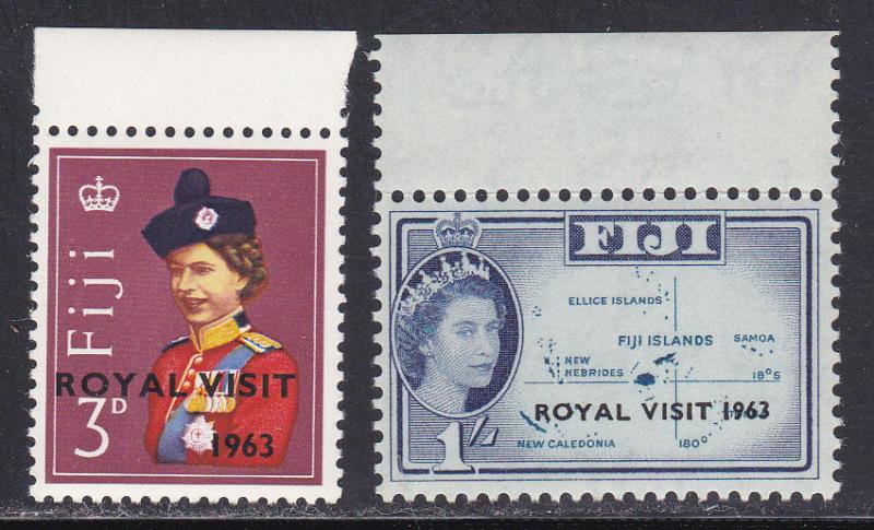 Fiji # 196-197, Royal Visit, Mint NH