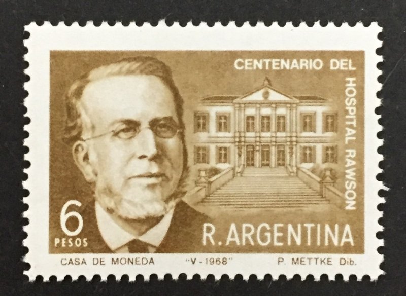 Argentina 1968 #859, Guillermo Rawson, MNH.