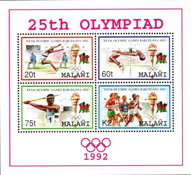 Malawi - 1992 Olympic Games MS MNH** SG MS900