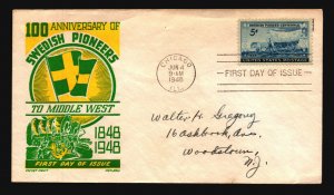 US SC# 958 FDC / Boll Cachet  - L4345