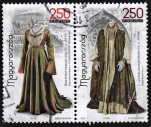 Hungary: History of Clothing: King & Queen Wedding Garments Pair (2016) Used