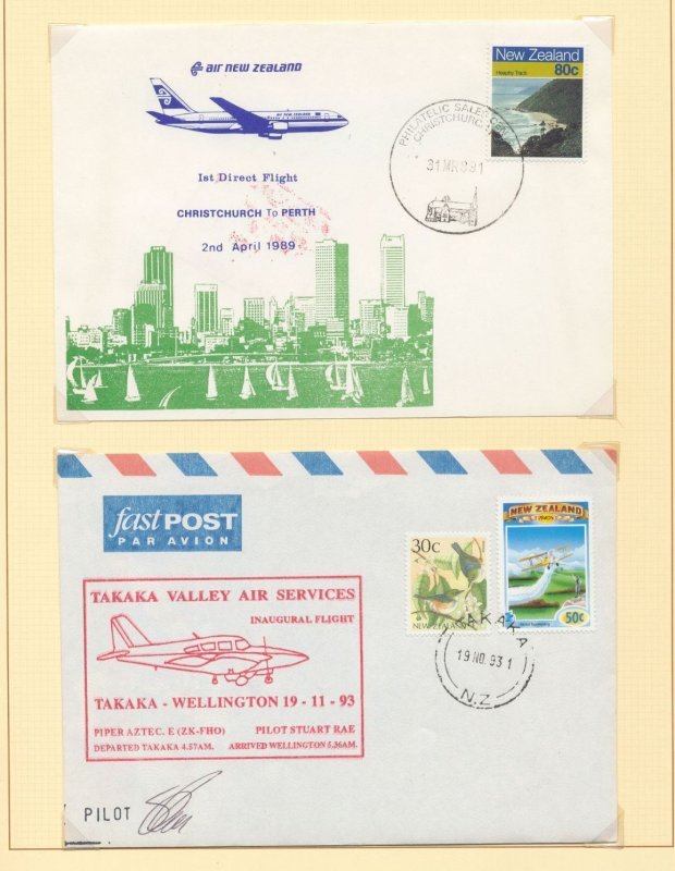 New Zealand Covers x 8  1st & Special Air UK864