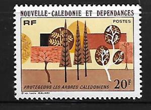 NEW CALEDONIA, 428, MINT HINGED, TREES