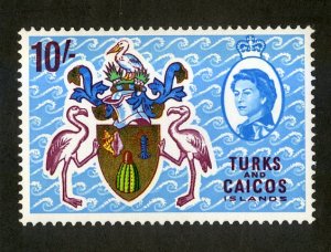 TURK'S & CAICOS 170 MH SCV $2.75 BIN $1.35 COAT OF ARMS