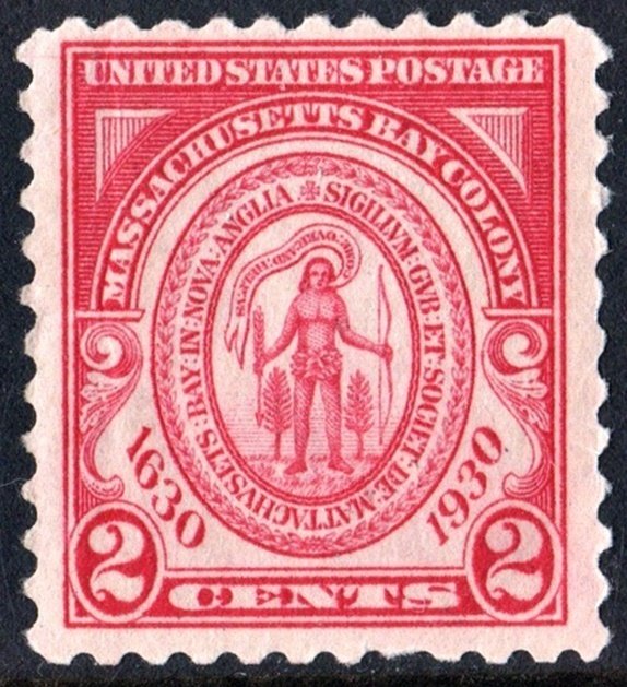 SC#682 2¢ Massachusetts Bay Colony (1930) MNH