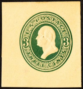 US Stamps # U160 Cut Square Mint Superb