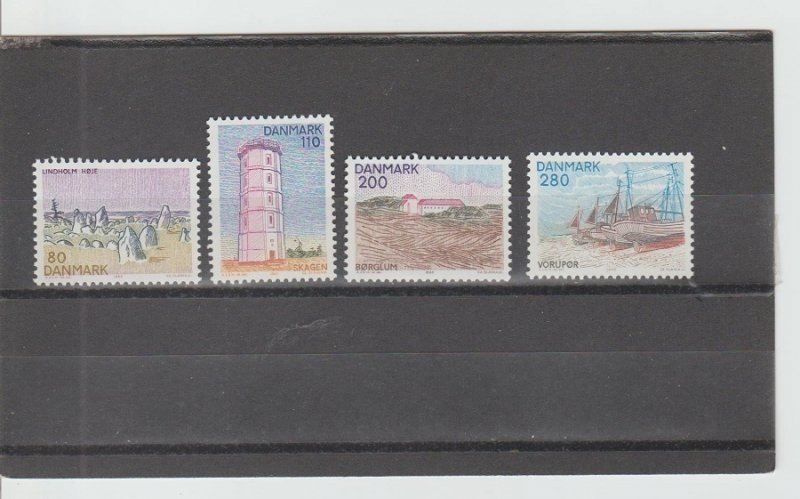 Denmark  Scott#  666-669  MNH  (1980 Landscapes)