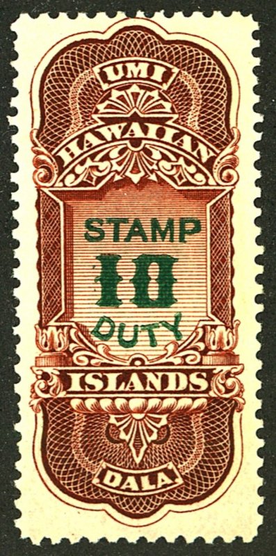 HAWAII #STAMP DUTY TAX MINT OG LH