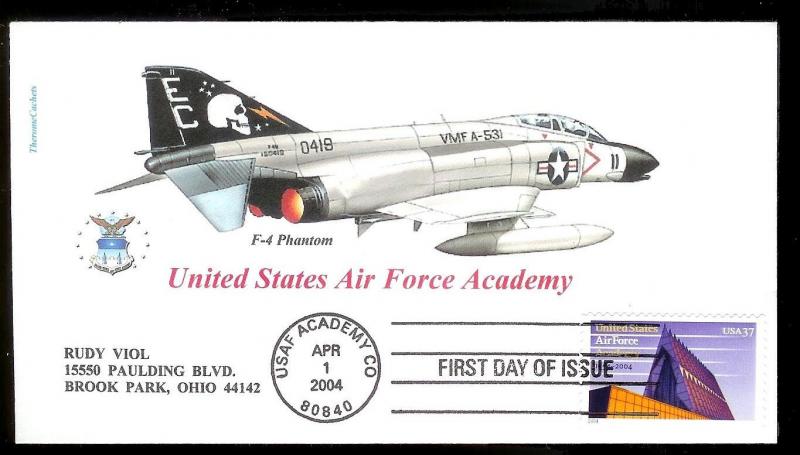 UNITED STATES FDC 37¢ Air Force Academy 2004 Therome