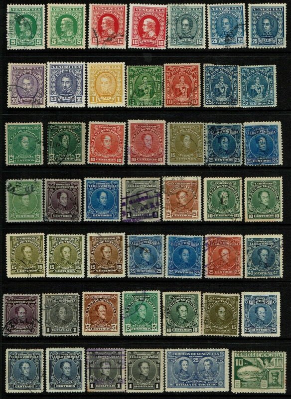 Venezuela 48 Mint and Used, some faults - G109