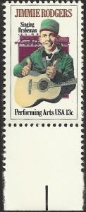 # 1755 MINT NEVER HINGED JIMMIE RODGERS AND LOCOMOTIVE