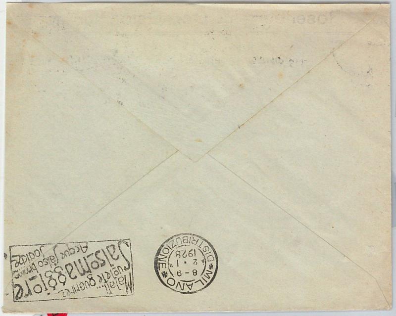 58358 - NORWAY - POSTAL HISTORY: COVER to ITALY 1927 - SALSOMAGGIORE CARNIVAL