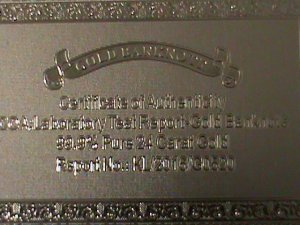 ​UNITED STATES- 24 KARAT GOLD REPLICA $1000 SILVER DOLLARS-VF WITH CERTIFICATE