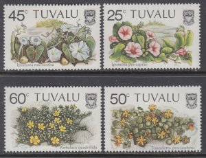 Tuvalu 231-234 Flowers MNH VF