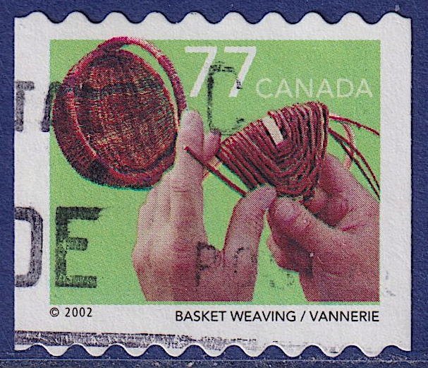 Canada - 2002 - Scott #1929 - used - Basket Weaving