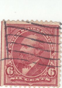  Scott # 282 - 6c Lake - Garfield - Used - SCV - $6.50
