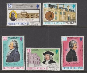 British Virgin Islands 249-253 MNH VF