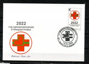 MOLDOVA -  TRANSNISTRIA - 2022 - FDC - RED CROSS - HEART -