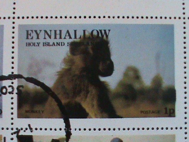 EYNHALLOW SCOTLAND STAMP:1977 WILD ANIMALS CTO- MNH - MINI SHEET #2