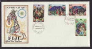 Fiji 579-582 Christmas 1987 U/A FDC 