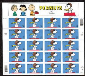 US #3507 FULL SHEET, 34c Peanuts sheet, VF mint never hinged, post office fresh