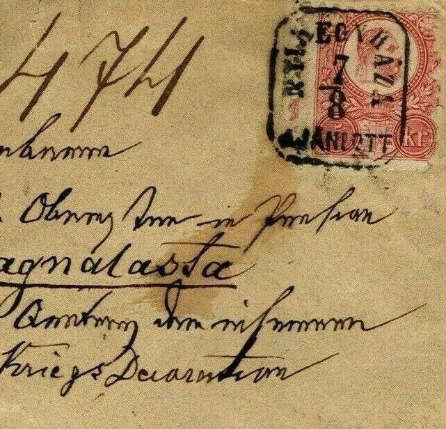 HUNGARY Classic Franz Josef Franking 1872 Cover *Nyíregyháza* Registered F203a