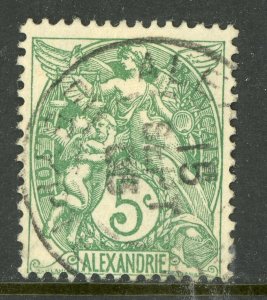 Egypt - Alexandria 1902 French Colony 5¢ Scott #20 VFU Z235