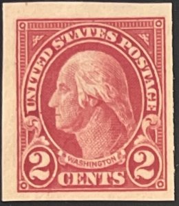 Scott #577 1923 2¢ George Washington imperforate MNH OG