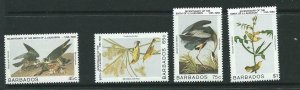 BARBADOS SG784/7 1985 BIRTH BICENTENARY OF JOHN J. AUBUDON MNH