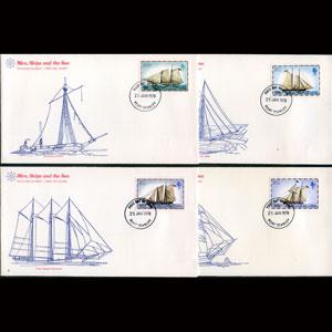 FALKLAND IS. 1978 - FDC-Ships Set of 4