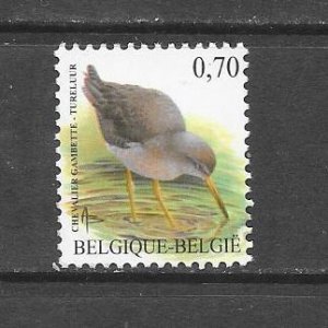 BIRDS - BELGIUM #1913D REDSHANK MNH